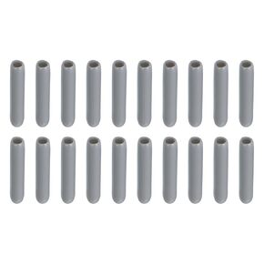 20 Pack Screw Thread Protector Cover Rubber End Caps, [for Screw, Bolt, Rod End Cap] - 1/4 inch(6mm) Inner Dia/Grey