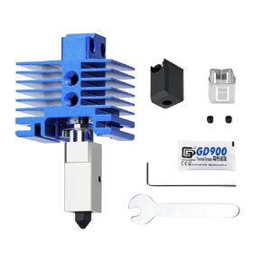 Upgraded High End Blue Extrusion Hot End Kits，for Bambu Lab X1/P1 Series 3D Printers，Copper Heater Block Heatbreak High Temperature 300℃