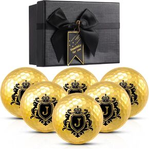 6 Pack Christmas Golf Gifts for Men Personalized Colored Golf Balls Funny Golf Balls Novelty Gold Golf Balls Gifts Cool Accessories for Golfers Birthday Christmas Golf Lovers Gifts