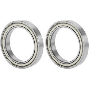 ACROPIX 6806ZZ Deep Groove Ball Bearings P6 30x42x7mm Lubricated Bearings Double Metal Seal Silver Tone Scooter Skateboard Wheel - Pack of 10
