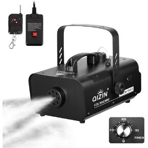 Fog Machine 1000W with Timer, Wireless Remote and Manual Control - Perfect for Halloween, Parties, Stage Performances, Concerts, and Clubs
