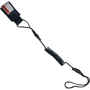 Coiled Leash Coiled Paddle Surfboard Leash Sup Leg Rope Board Leashes Thick Wrist Strap Paddleboards Hand Rope Paddle Board Accessories for Longboards Surfboard, Black