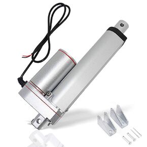 ECO-WORTHY Heavy Duty 330lbs/1500N Chicken Coop Linear Actuator Multi-Functions with Mounting Brackets (12V, 12") IP54 Waterproof 300mm Stroke Linear Motion Actuator
