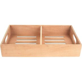 Mantello Cigars Spanish Cedar Cigar Tray - Adjustable Divider, Fits Large Humidors, for Humidor or Walk-in Closet 12.5" x 7.5"x 2.25"