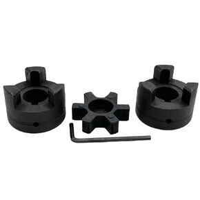 3/4" to 3/4" L075 Flexible 3-Piece L-Jaw Coupling Coupler Set & Rubber Spider for Log Wood Splitter,L Flexible Coupling L075-3/4-3/4