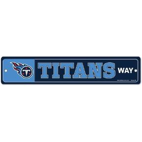 NFL Tennessee Titans 83453010 Street/Zone Sign, 4.5" x 17"