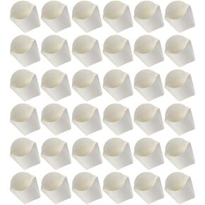 100pcs Disposable French Fry Holder Snack Cups Popcorn Boxes Charcuterie Cups and Dessert Containers for Parties Events and Takeout Sturdy Paperboard Design