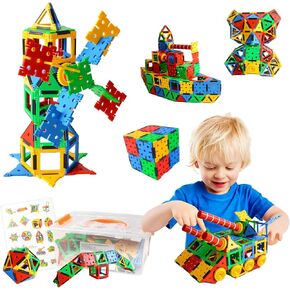 ZOZOPLAY 300Pcs Building Block Toys, Multicolor Creative Inspirational Construction Toys, STEM Versatile Patchwork/Splice Toys, Montessori Toys for Preschool Kids, Building Toys for Kids Ages 4-8