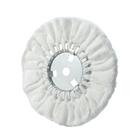 10’’ Soft Airway Buffing Polishing Wheel for Finish Polishing 5/8’’Arbor Hole White Flannel -1PC