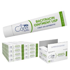 Dynarex 1163 Bacitracin Topical Ointment USP for Minor Cut, Scrape and Burn, 1 oz. Tube, Pack of 72