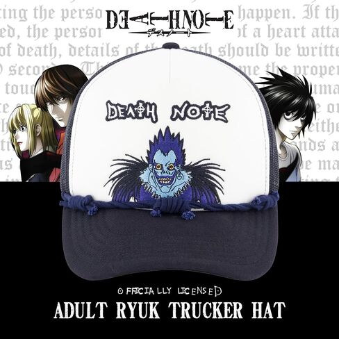 Death Note Dad Hat, Cotton Adjustable Baseball Cap with Curved Brim, Black, One Size in Kuwait