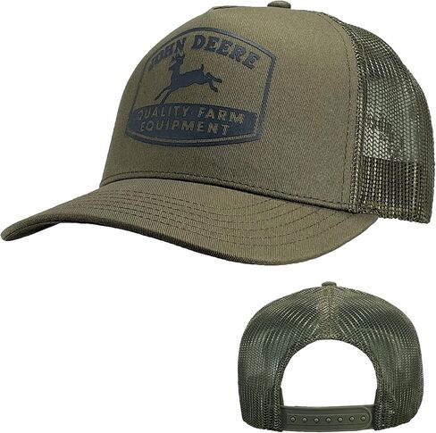 John Deere Twill Trucker Hat Mesh Baseball Cap-Black-Os in Kuwait