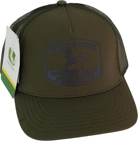 John Deere Twill Trucker Hat Mesh Baseball Cap-Black-Os in Kuwait