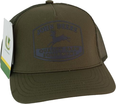 John Deere Twill Trucker Hat Mesh Baseball Cap-Black-Os in Kuwait