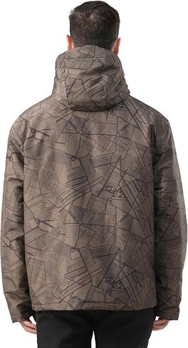 Mens Ski Jacket Winter Hooded Warm Waterproof Raincoat Outdoor Windproof Mountaineering Windbreaker in Saudi Arabia