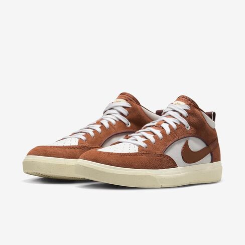 Nike SB React Leo Skate Shoes (DX4361-202, Dark Russet/White/Dark Pony/Dark Russet) in Saudi Arabia