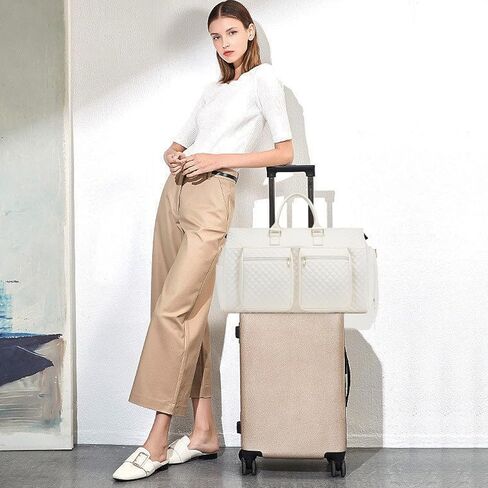 seyfocnia Convertible Carry on Garment Bag,Women Garment Duffle Travel Bag with Shoe Pouch 2 in 1 Hanging Cloting Suit Bag in Saudi Arabia
