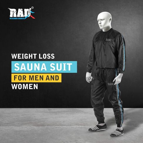 RAD Sauna Sweat Suit for Men & Women (Medium To 6XL) for Weight Loss & Fat Burn Sweating Suit Red,White,Gold,Pink,Blue in Saudi Arabia