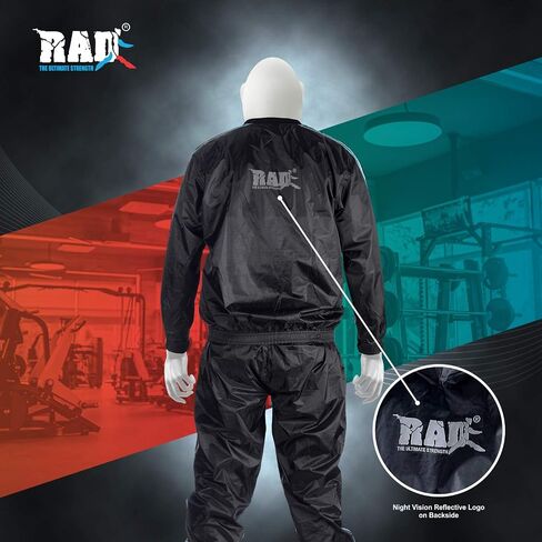 RAD Sauna Sweat Suit for Men & Women (Medium To 6XL) for Weight Loss & Fat Burn Sweating Suit Red,White,Gold,Pink,Blue in Saudi Arabia