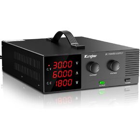1800W High Power DC Power Supply Variable, 30V 60A Adjustable Switching Regulated DC Bench Power Supply with Precision Encoder Knob,PC Software Control,Precision 4-Digits Display(Plug NOT Included)
