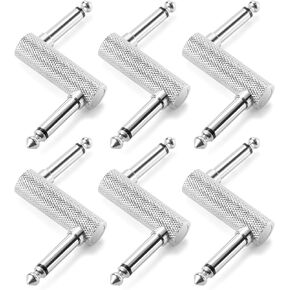 Pedal Coupler TZ Type Guitar Effect Connector 1/4 inch 6 Pack