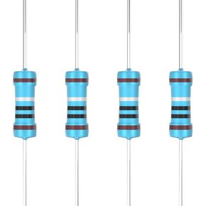 100 Pcs 1M Ω ohm Resistor 1/2W(0.5Watt) Metal Film Fixed Resistor 0.01 ±1% Tolerance Resistors in Kuwait