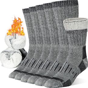 Men's Merino Wool Thermal Socks - Thick, Warm, and Comfortable Winter Wear