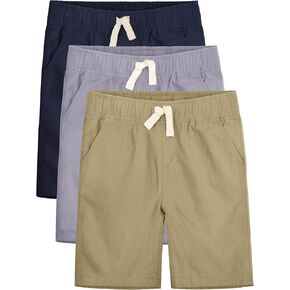 OHD 3 Pack Boys School Uniform Shorts, Boys Uniform Shorts Boys Clothes Jogger Shorts Casual Uniform Summer Shorts