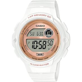 Casio Illuminator LED Illuminator 5-Year Battery Lap Memory 60 Women's Digital Sports Watch Model: LWS-1200H-1AV