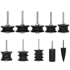 10 Pcs Wood Drill Sanding Bits Set, Rosewood Polishing Spindles, Multi-Shape Grinding Heads, Woodworking Router Bits, Compatible with Power Drills