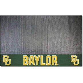 FANMATS 18309 Baylor Bears Vinyl Grill Mat - 26in. x 42in. - Deck Patio Protective Mat | Oil, flame, and UV resistant