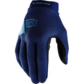100% Ridecamp Gloves - Motocross & Mountain Biking Gloves - Lightweight Riding Gloves for Men & Women - Navy, Medium
