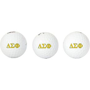 Desert Cactus Delta Sigma Phi Golf Balls 3 Pack Full Color Golf Ball (Letter)