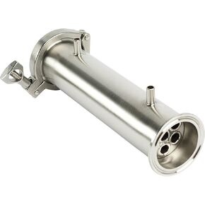 Selmash cooling reflux condenser dephlegmator for alcohol distiller, 2 inch , Silver