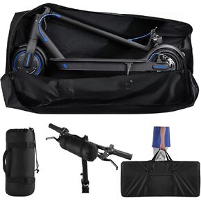 Electric Scooter Bag Storage,Heavy Duty 840D Electric Scooter Carrying Bag with Padded Carry Strap and Double Open Waterproof Zipper，Universal Scooter Accessories for Mijia M365 M365 Pro Xiaomi Segway