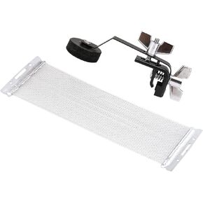 Lovermusic Black Drum Damper Mute Silencer & Silver 14 Inch 40 Wire Steel Spring Drum Accessories