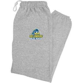 LOGOVISION University of Delaware Primary Logo Mens Jogger Sweatpants, Athletic Heather, Medium