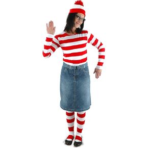elope Where's Waldo Adult Small/Medium Wenda Costume Kit