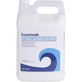 Boardwalk BWK4404FEA 1 Gallon Bottle High Traffic Floor Polish