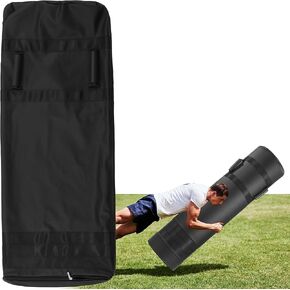 BALAPET Tackling Dummies for Football with Heavy Duty Handles, Easy to Clean PU Tackling Dummies Cover for Football Training, Fits 4×1ft Cylindrical Soccer Training Dummies, Cover Only