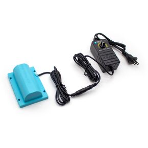 DC 12V Double-Head Vibration Motor R2838 Massage Bed Motor Massage Sofa Accessories 3000-4800RPM (with Power Adapter)