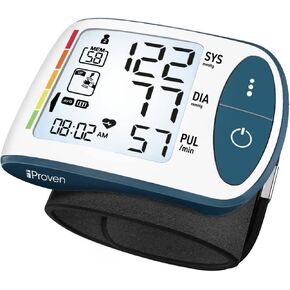 IPROVEN BPM-417, Blood Pressure Monitor Wrist for Home Use, FSA HSA Eligible, Large Blood Pressure Wrist Cuff, Real-Time BP Reading with Wrist Guide Indicator, Movement Sensor & Backlight