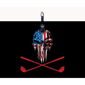 Shcoker Magnetic Waffle Golf Towel – Large 16"x24" Clean Golf Club Ball Magnet Clip to Hang on Bag Cart Strong Premium Strength Ultra Absorbent Gear Black Men (Shocker)