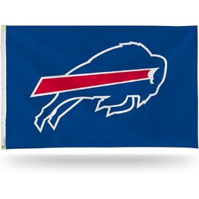 Rico Industries NFL Buffalo Bills Blue 3' x 5' Banner Flag 3' x 5' Banner Flag Single Sided - Indoor or Outdoor - Home Décor