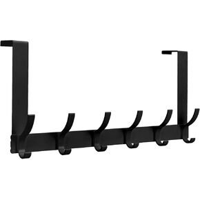 Over The Door Hooks - Door Hanger Hanging Coat Hooks - Towel Rack Heavy Duty Organizer Hanger for Bedroom, Bathroom, Clothes, Towels, Hats