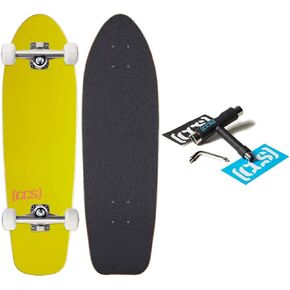 [CCS] Mini Cruiser Skateboard Complete | 8" x 27" | Maple Wood | Professional Grade | Fully Assembled with Skate Tool & Stickers | Adults, Kids, Teens, Youth | Boys & Girls