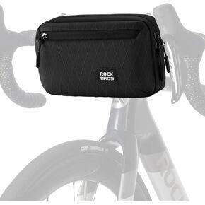 ROCKBROS Bike Handlebar Bag, 2.1L Large Capacity Bike Front Bag, Quick Release Handlebar Bags for Bicycles Scooters, Multifunctional Shoulder Waist Bag