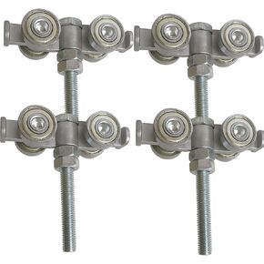 ​​BiJun Strut Channel Trolley Assembly Roller,Unistrut Rollers Two Bearing Trolley Assembly for Use with 1-5/8" Wide and All1-5/8"Ortaller Strut Channel (D4PC)