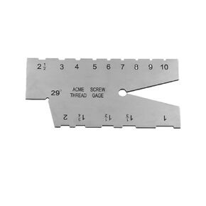 29 Degree Acme Screw Thread Gauge Stainless Steel Thread Cutting Angle Gauge Grinding Gage Inspection Tool