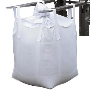(10 packs) FIBC Bulk Dura bag, Container Bags, Load Capacity 2200Ib 35 "L x 35 "W x 43 "H, Woven Polypropylene Sacks, Four Fastening Hooks, Flat Bottom on Top of Trunks (r10)